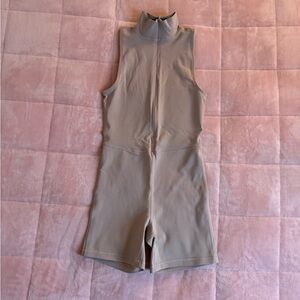 Sleeveless Taupe Bodysuit